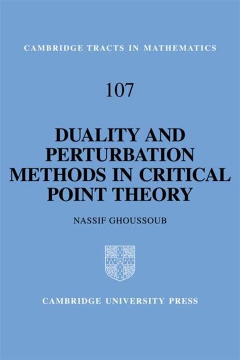 Duality and Perturbation Methods in Critical Point Theory.